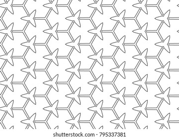 Seamless geometric vector pattern