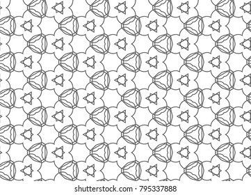 Seamless geometric vector pattern