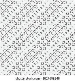Seamless geometric vector pattern. Abstract background with repeating geometric shapes. Ethnic ornament of wallpaper. Graphic design cover, of cards, wallpaper, fabric.
