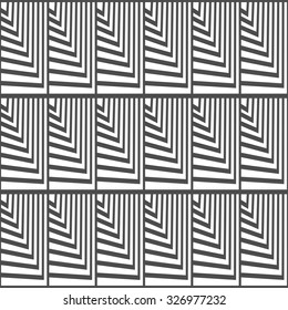 Seamless geometric vector pattern. Black and white color