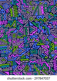 seamless geometric vector pattern. cool young hipster yuccie stylish design. neo tribal geometric allover pattern.