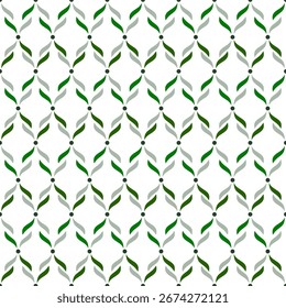 Seamless geometric vector pattern with decorative shapes for wallpaper and textile design