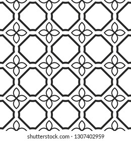 Seamless Geometric Vector Pattern. Design Paper For Scrapbook. Grey color.