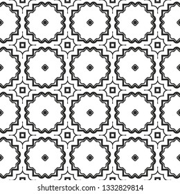 Seamless Geometric Vector Pattern. Design Paper For Scrapbook. Grey color.