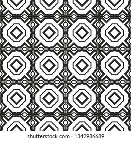 Seamless Geometric Vector Pattern. Design Paper For Scrapbook. Grey color.