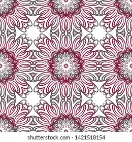 Seamless Geometric Vector Pattern. Design Paper For Scrapbook. 