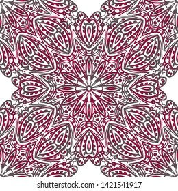 Seamless Geometric Vector Pattern. Design Paper For Scrapbook. 