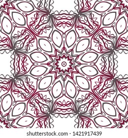 Seamless Geometric Vector Pattern. Design Paper For Scrapbook. 