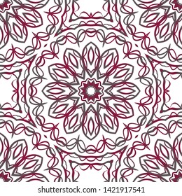 Seamless Geometric Vector Pattern. Design Paper For Scrapbook. 