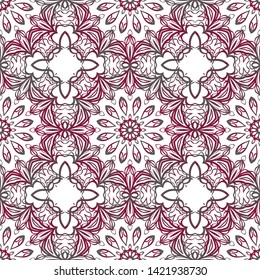 Seamless Geometric Vector Pattern. Design Paper For Scrapbook. 