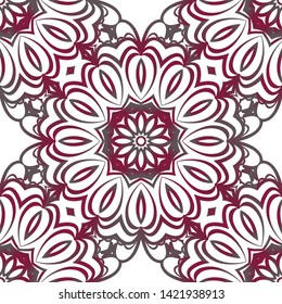 Seamless Geometric Vector Pattern. Design Paper For Scrapbook. 