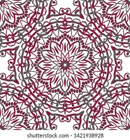 Seamless Geometric Vector Pattern. Design Paper For Scrapbook. 