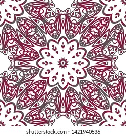 Seamless Geometric Vector Pattern. Design Paper For Scrapbook. 