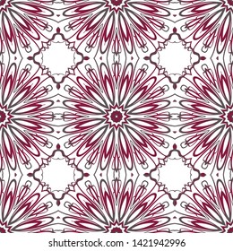 Seamless Geometric Vector Pattern. Design Paper For Scrapbook. 