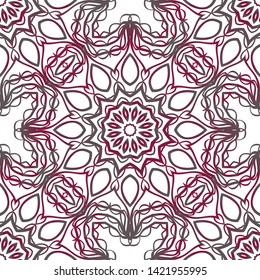 Seamless Geometric Vector Pattern. Design Paper For Scrapbook. 