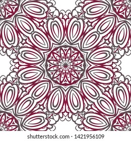 Seamless Geometric Vector Pattern. Design Paper For Scrapbook. 