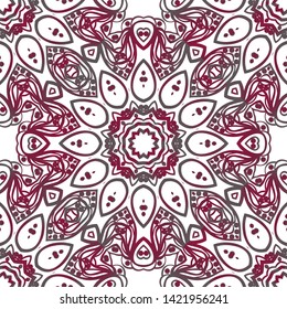 Seamless Geometric Vector Pattern. Design Paper For Scrapbook. 