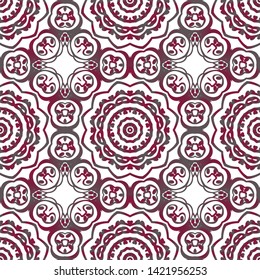 Seamless Geometric Vector Pattern. Design Paper For Scrapbook. 