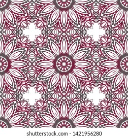 Seamless Geometric Vector Pattern. Design Paper For Scrapbook. 