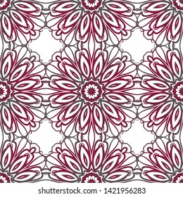 Seamless Geometric Vector Pattern. Design Paper For Scrapbook. 