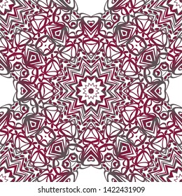 Seamless Geometric Vector Pattern. Design Paper For Scrapbook. 