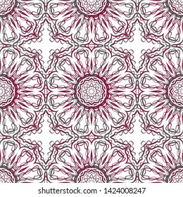 Seamless Geometric Vector Pattern. Design Paper For Scrapbook. 