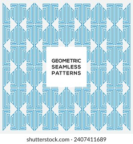Seamless Geometric Vector Pattern Design