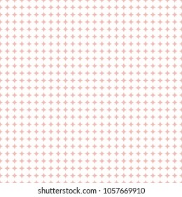 Seamless geometric vector pattern. Modern ornament with pink stars. Geometric abstract pattern
