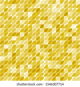 Seamless geometric vector pattern. Modern ornament with golden elements. Geometric abstract golden pattern