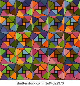 Seamless geometric vector pattern, modern colors, geometric shapes. Stock vector panel.