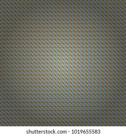 Seamless geometric vector pattern, oriental style in white, blue and yellow colors.