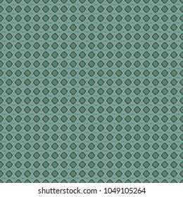Seamless geometric vector pattern, oriental style in white, blue and green colors.