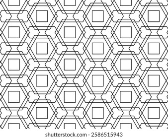 Seamless geometric vector pattern, packaging design. Texture, background, hexagons. Repeatable and editable tiles. Can be used for prints, textiles, website blogs, etc.