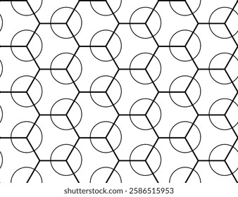Seamless geometric vector pattern, packaging design. Texture, background, hexagons. Repeatable and editable tiles. Can be used for prints, textiles, website blogs, etc.