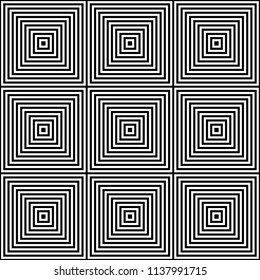 Seamless geometric vector pattern, repeating thin linear square diamond shape and rectangle. Clean design for fabric wallpaper painted