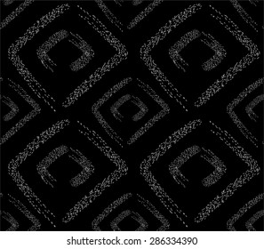 Seamless geometric vector pattern with rhombus