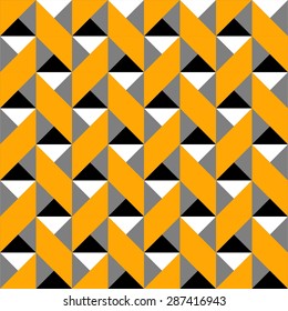 Seamless geometric vector pattern with rhombus