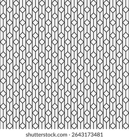 Seamless geometric vector pattern of squares and lines