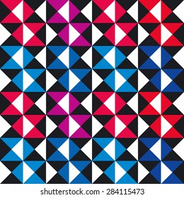 Seamless geometric vector pattern with triangles