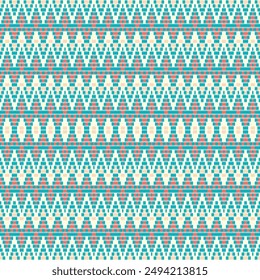 Seamless geometric vector pattern with vibrant colors for trendy textile and wallpaper decor