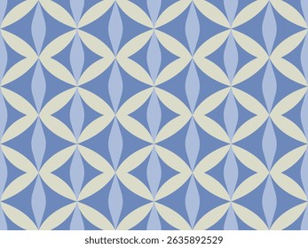 Seamless geometric vector pattern with vintage mosaic tiles for fabric and paper design
