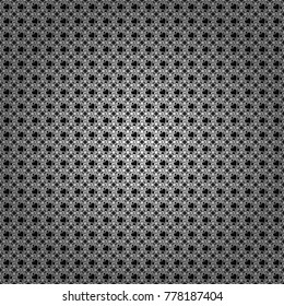 Seamless geometric vector pattern in white, gray and black colors. Oriental style.