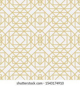 Seamless geometric vector template. Abstract  linear drawing. Graphic design of a lattice.  For a cover, of cards, wall-paper, fabrics. Vector illustration.