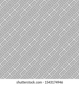 Seamless geometric vector template. Abstract  linear drawing. Graphic design of a lattice.  For a cover, of cards, wall-paper, fabrics. Vector illustration.