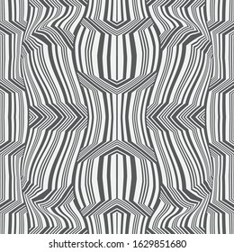 Seamless geometric vector template. Abstract linear drawing with strips of different widths. Graphic design of a lattice. For a cover, of cards, wall-paper, fabrics. Vector illustration.