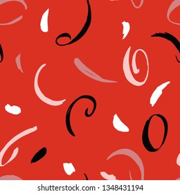 Seamless geometric vintage pattern in retro style. Fashion 80-90s. Memphis style. Vintage backdrop for textile, clothes, fabric, surface. 