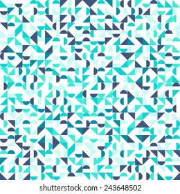 Seamless geometric, vintage pattern. With triangles.