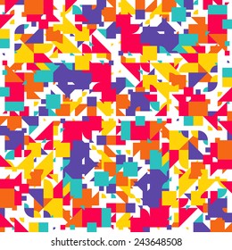 Seamless geometric, vintage pattern. With triangles.