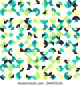 Seamless geometric, vintage pattern. With triangles.