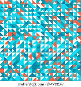 Seamless geometric, vintage pattern. With triangles.